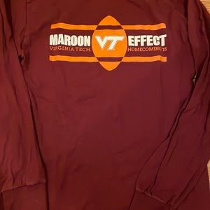 Bundle Virginia Tech maroon and orange woman’s  long sleeve T-shirts